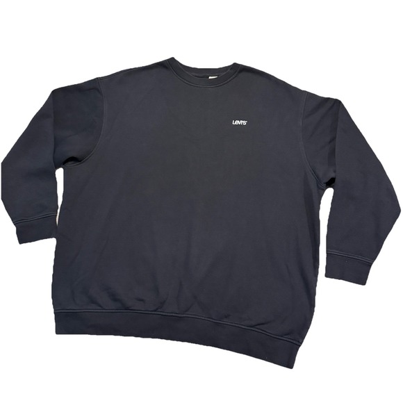 Levi's Other - Levis Sweatshirt Mens 3XLT Black Relaxed Crewneck Pullover Big Tall Work Casual